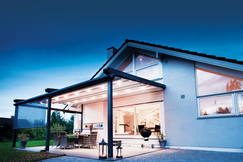 House Outdoor Awning House Outdoor Awning at the Barbecue Area